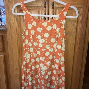 American eagle vintage y2k orange floral dress 4